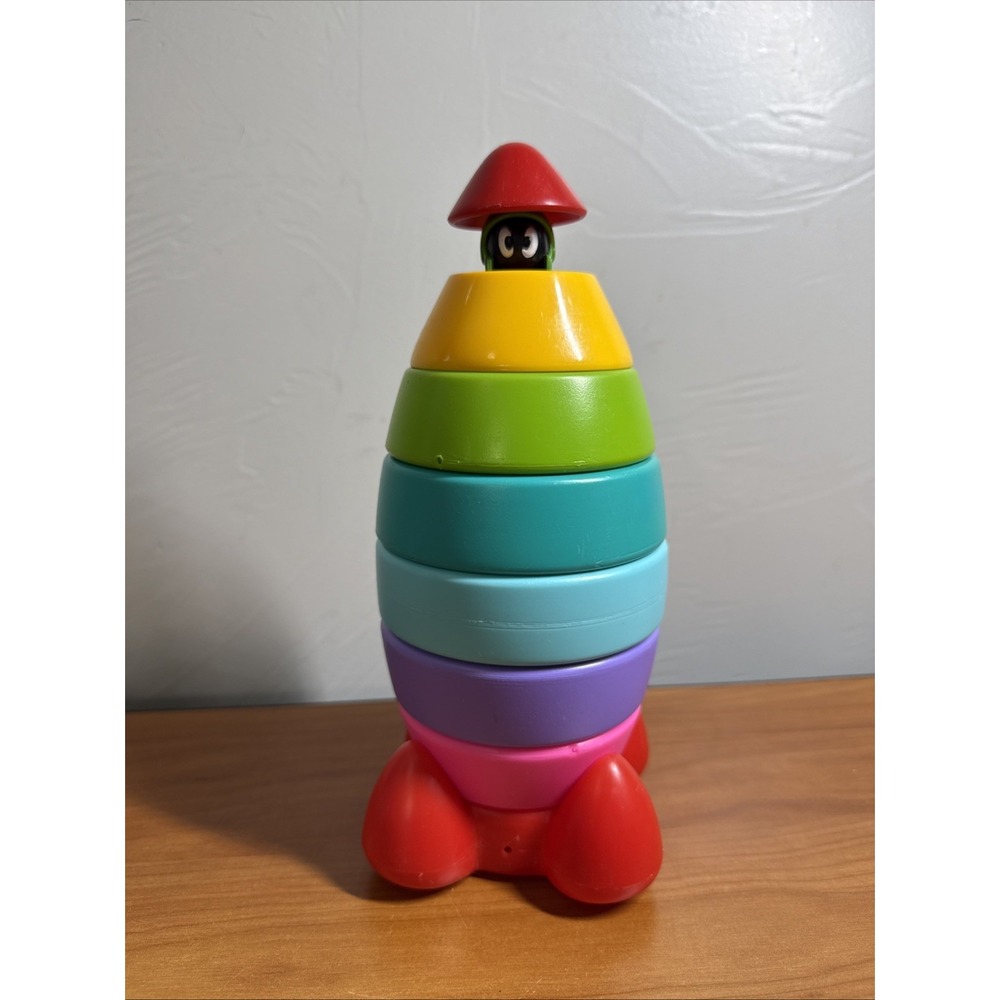 Marvin the Martian Color Stacking Toy Toddler Baby Alien Vintage Plastic RARE
